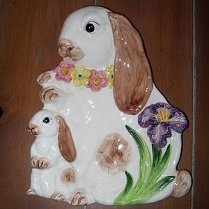 1994 Omnibus Fitz & Floyd Bunny Plate/Dish NWOT